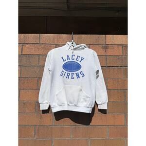 70s Lacey Sirens Youth Football True Vintage Sportswear Sweatshirt Hoodie White